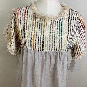 Altar'd State Modra Embroidery Tapestry Bohemian Blouse